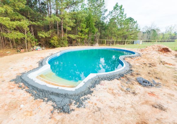 Pool Landscape Leveling in Redding