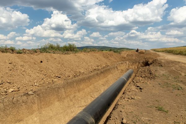 Gas Line Trenching in Redding