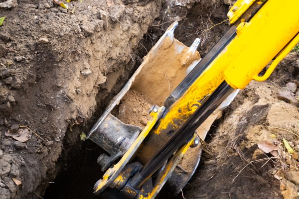 Downspout Trenching in Redding
