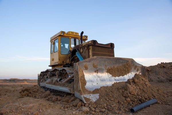Bulldozer Land Grading in Redding