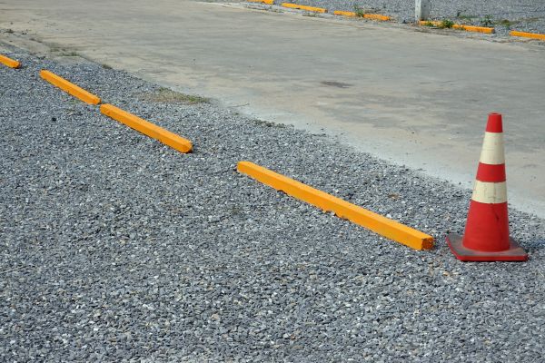 Parking Lot Gravel Repair in Redding