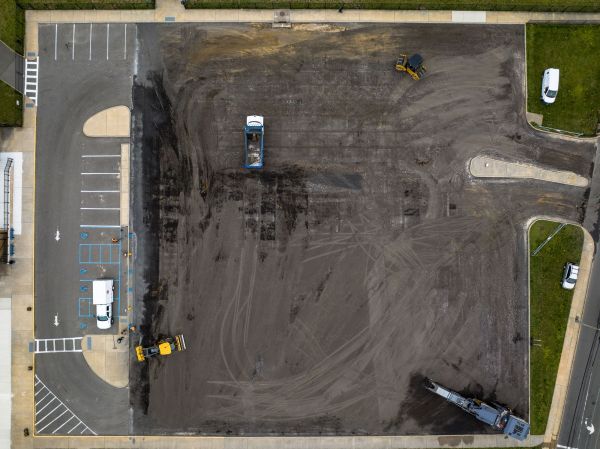Parking Lot Excavation in Redding