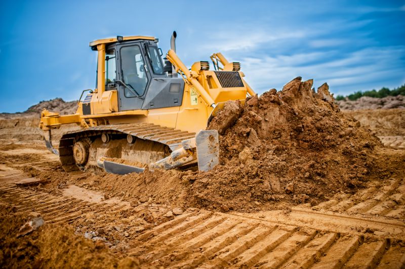 Bulldozer Land Grading