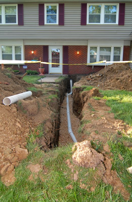 Sewer Line Trenching